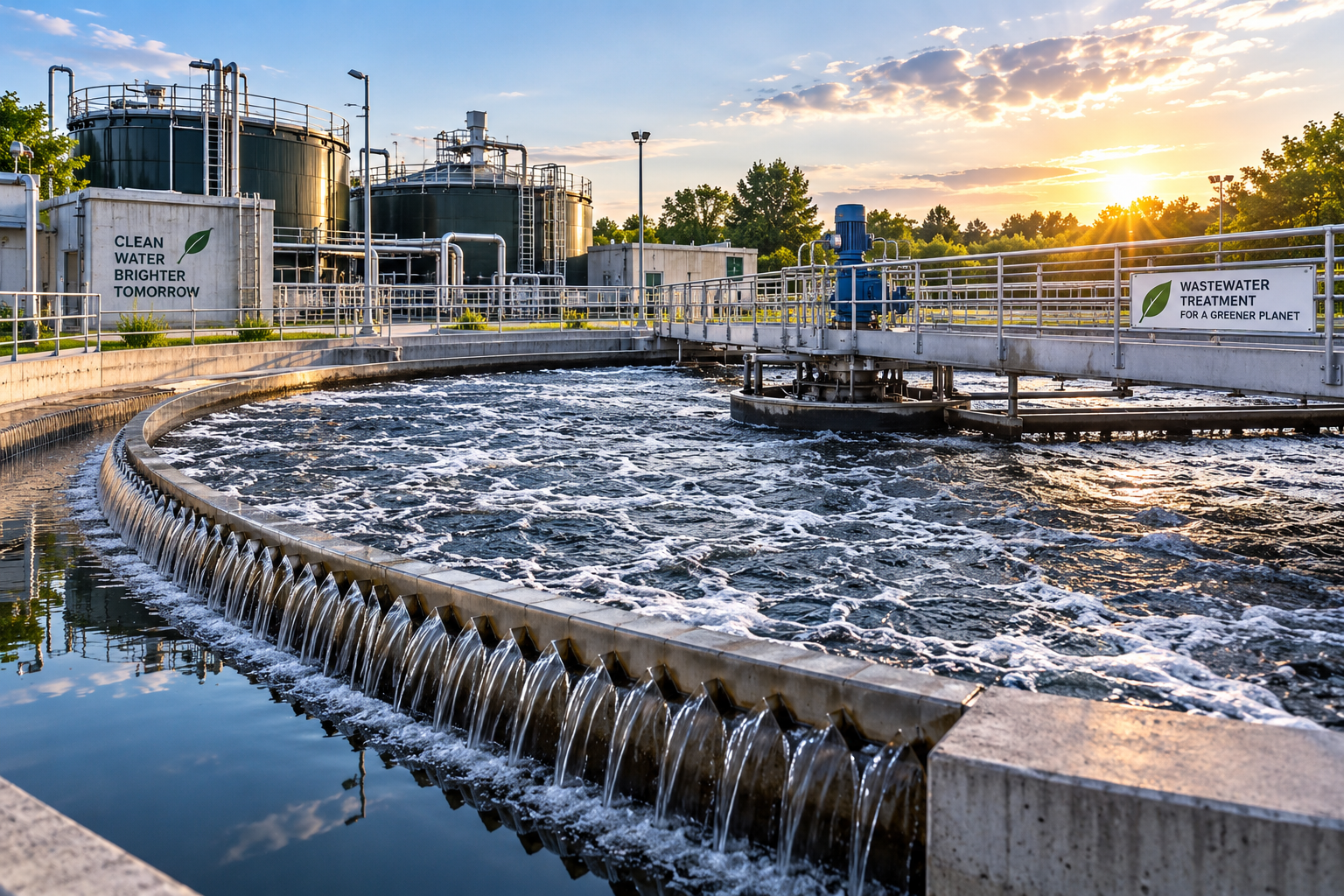 Wastewater treatment clarifier