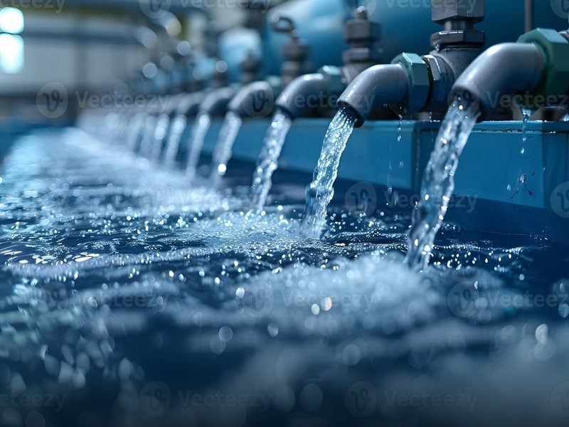 Clean drinking water flow