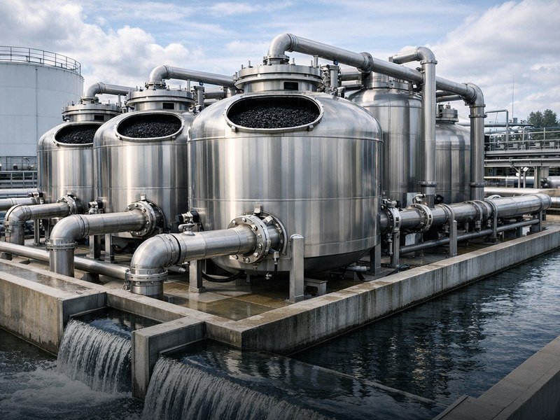 Municipal water treatment plant